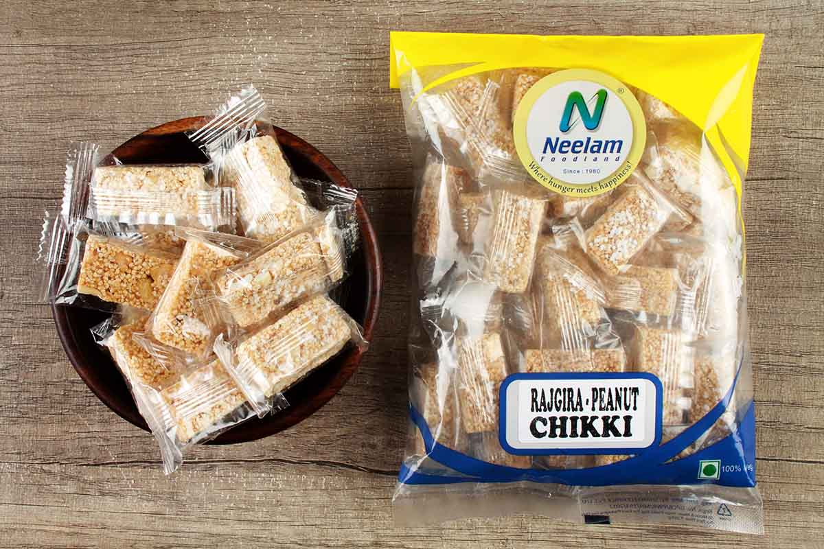 Rajgira Peanut Chikki Cubes 200 Gm