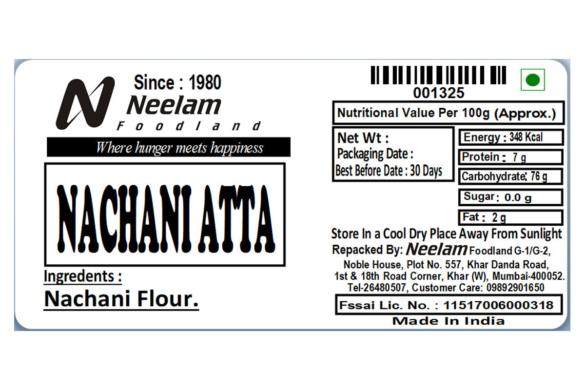 Ragi Flour/Nachani Atta 500 Gm