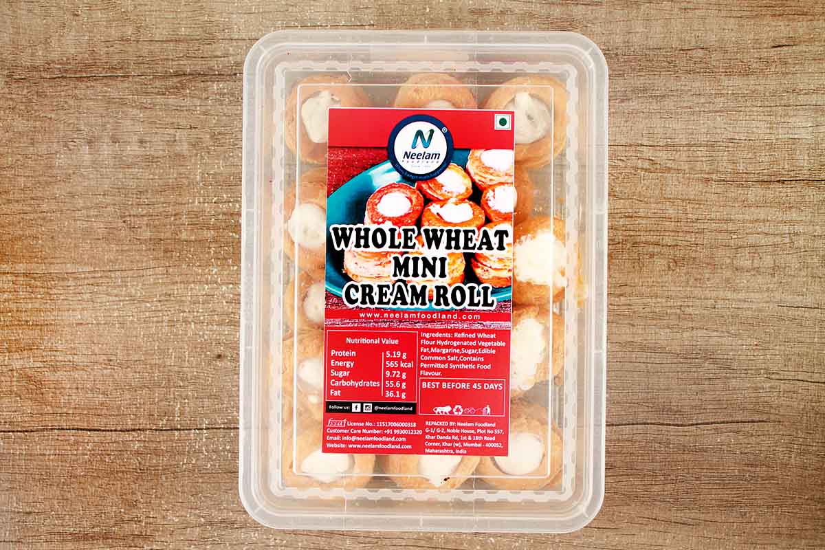 WHOLE WHEAT MINI CREAM ROLL 180