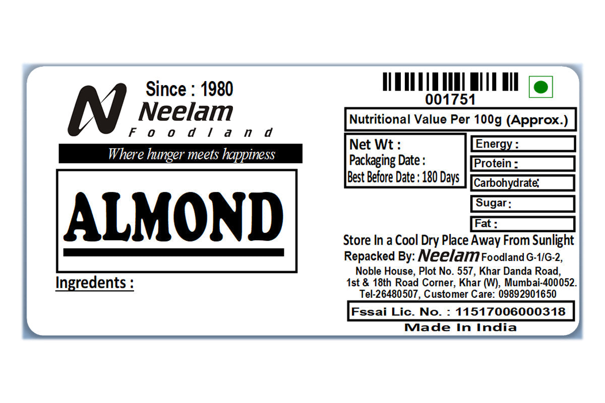Almond Badam 500 Gm