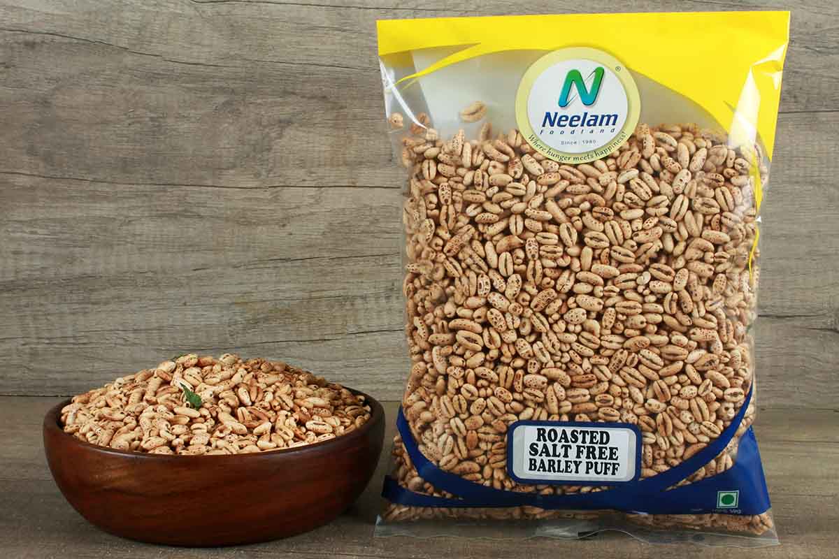 Roasted Salt Free Barley Puffs 200 Gm