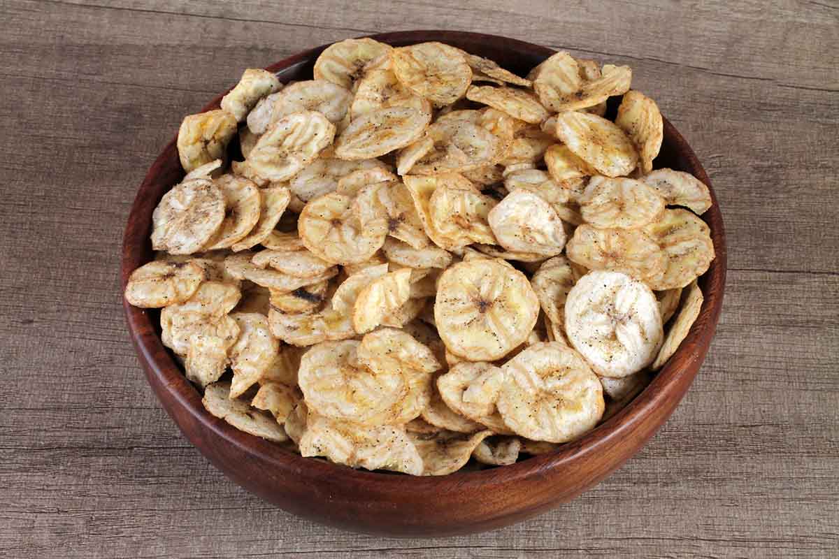Roasted Banana Chips Black Pepper 200 Gm
