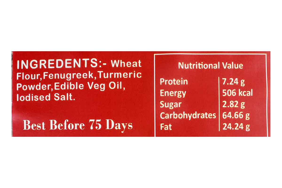 Roasted Tawadi Methi Khakhra 200 Gm