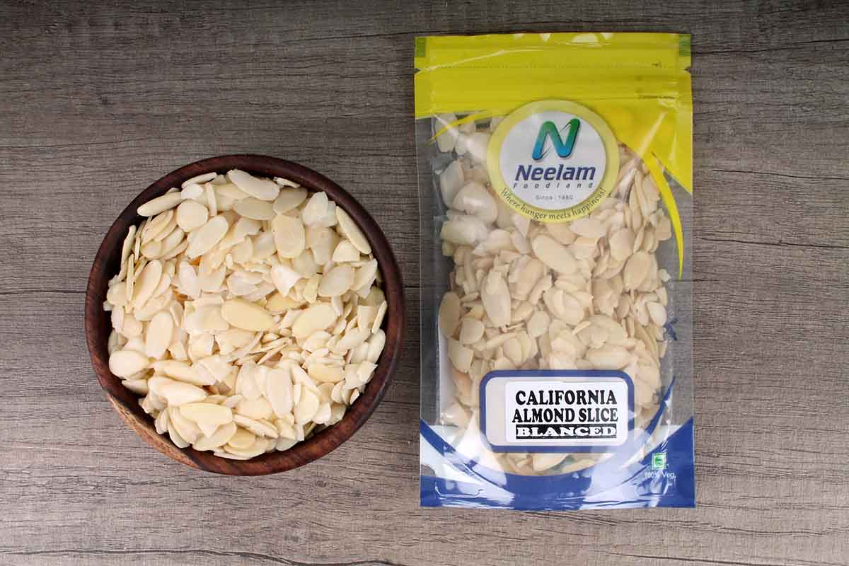 Blanched California Almond Sliced 100 Gm