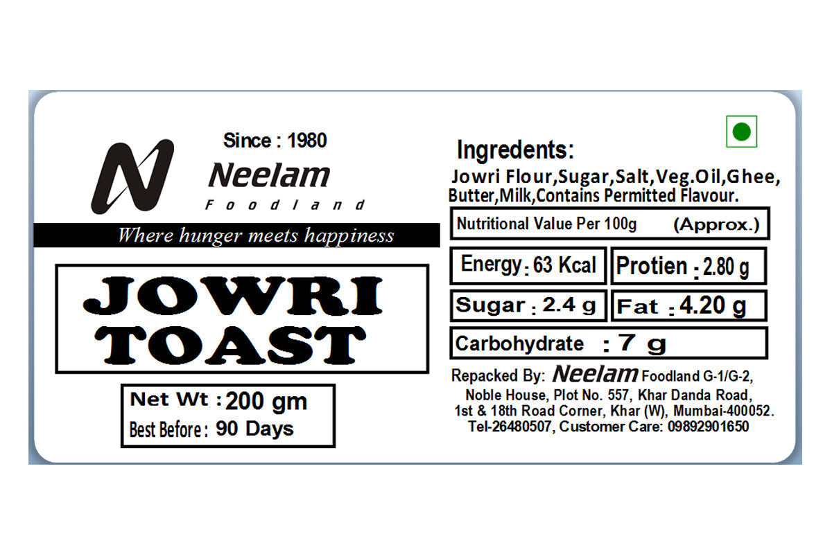 Jowar Toast 200 Gm