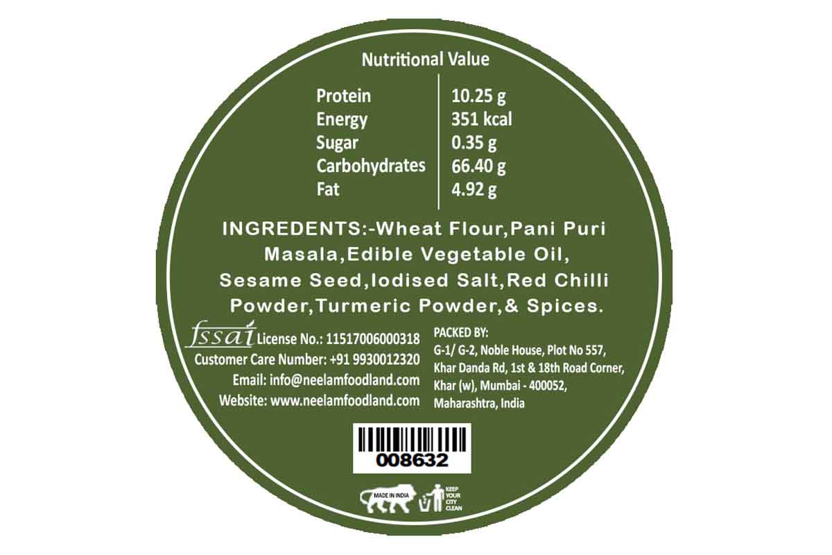 Roasted Panipuri Bhakri 200 Gm