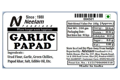 Garlic Papad 200 Gm