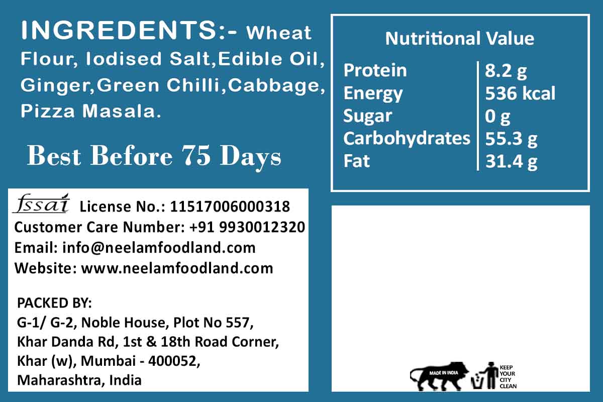 Whole Wheat Pizza Khakhra 250 Gm