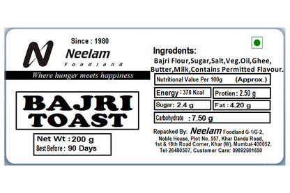 Bajra Toast 200 Gm