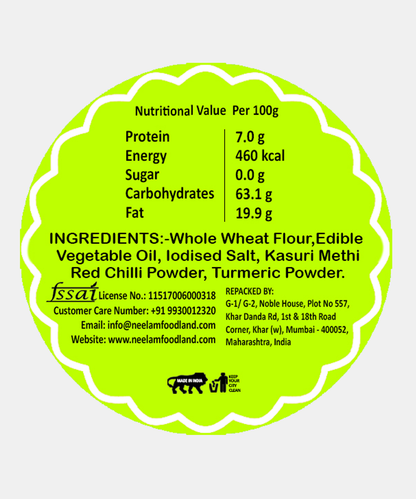 Methi Biscuit Bhakri 200 Gm