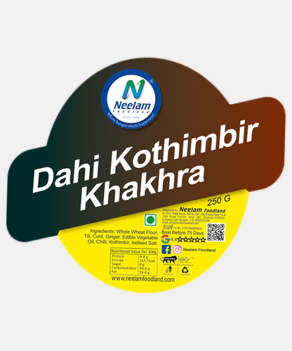 Dahi Kothmir Khakhra 250 Gm