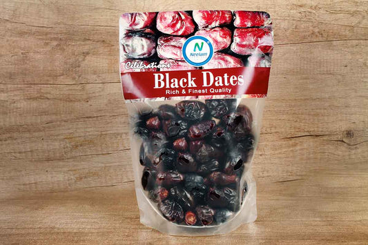 Black Dates With Seed 500 Gm