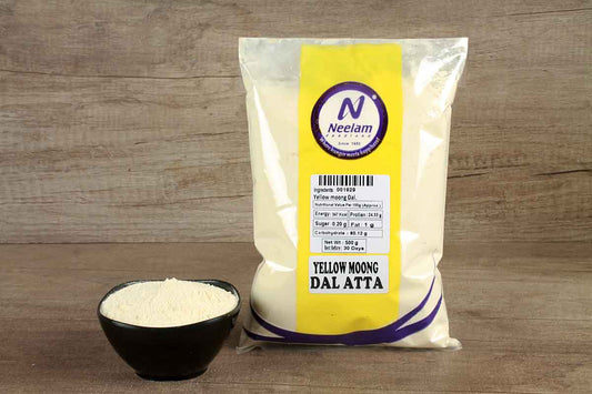Yellow Gram Dal Flour/Pili Moong Dal Atta 500 Gm
