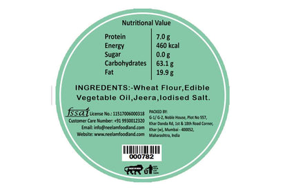 Jeera Bhakri 200 Gm