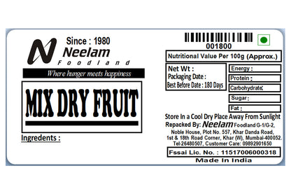 Mix Dry Fruit Whole 500 Gm
