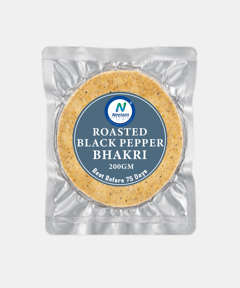 Roasted Black Pepper Bhakri 200 Gm