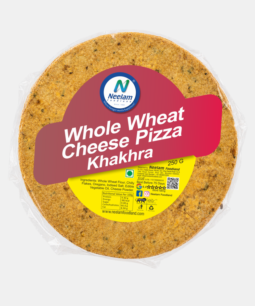 Whole Wheat Cheese Pizza Khakhra 250 Gm