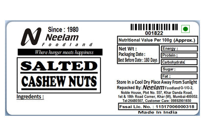 Salted Kaju Cashew 250 Gm