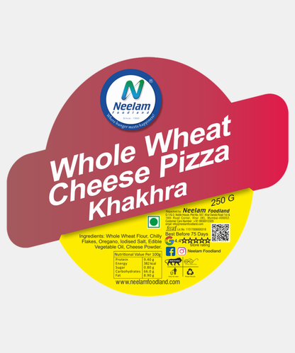 Whole Wheat Cheese Pizza Khakhra 250 Gm