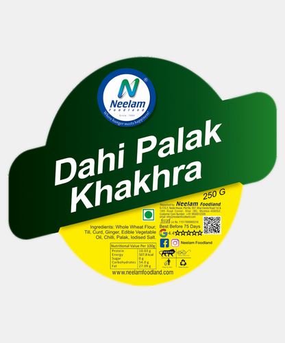 Dahi Palak Khakhra 250 Gm