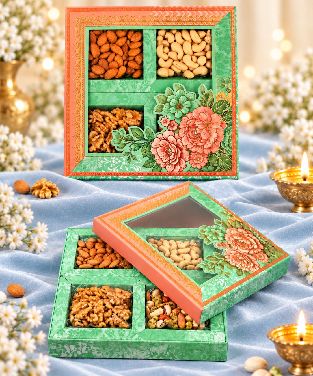 4 P Floral Dual Tone Box 375 Gm