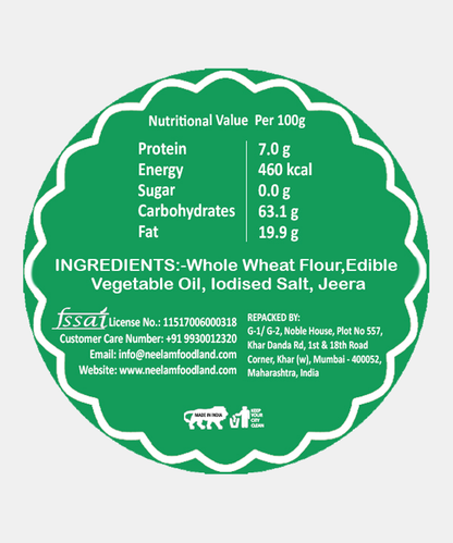 Jeera Biscuit Bhakri 200 Gm