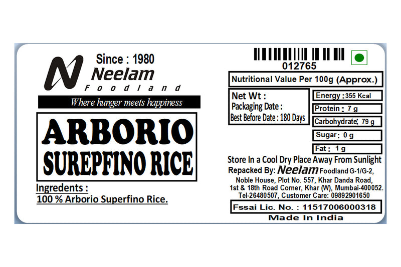 ARBORIO/RISOTTO RICE 500