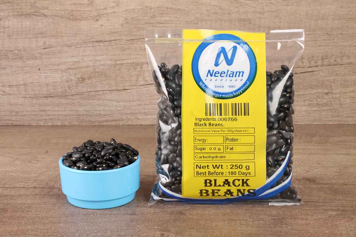 WHOLE BLACK BEANS 250