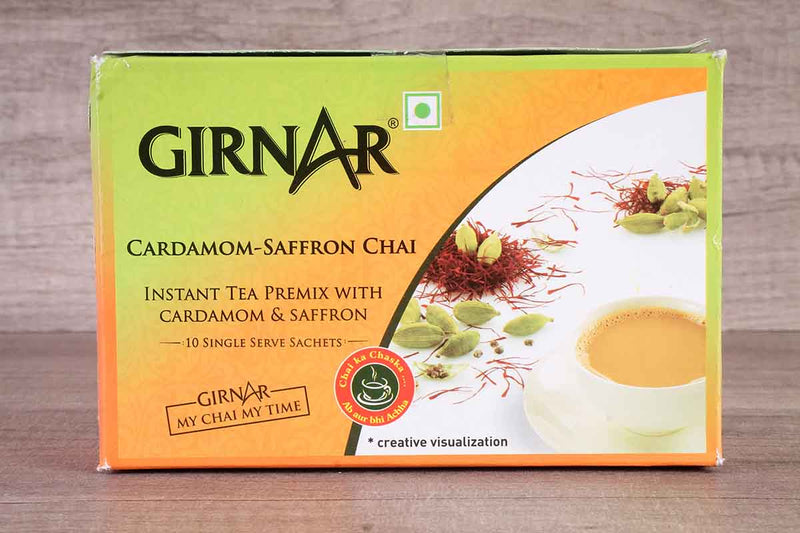 GIRNAR CARDAMOM SAFRON CHAI 140 GM 10 SACHETS