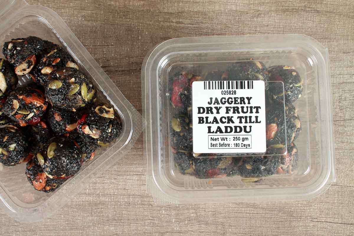 DRY FRUIT BLACK TIL LADDU 250 GM