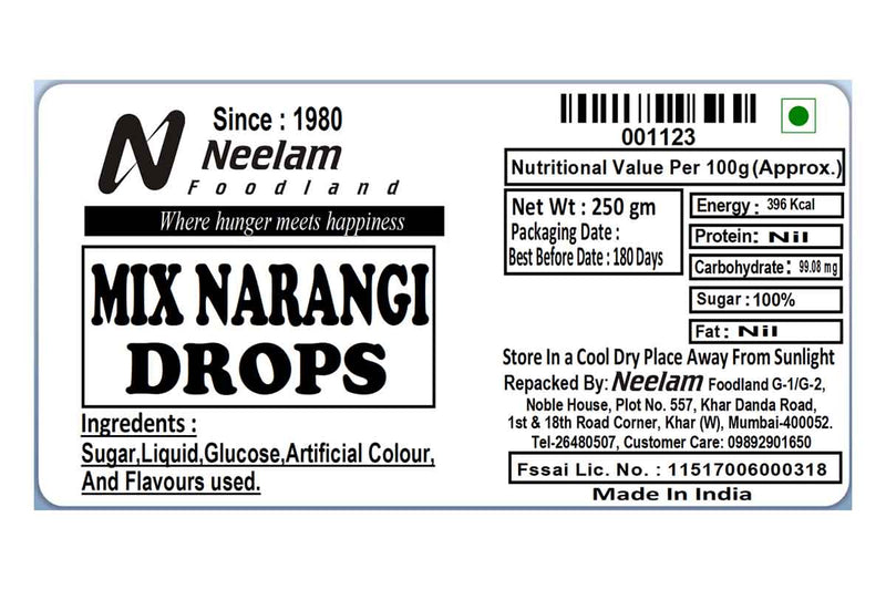 MIX NARANGI DROPS 250